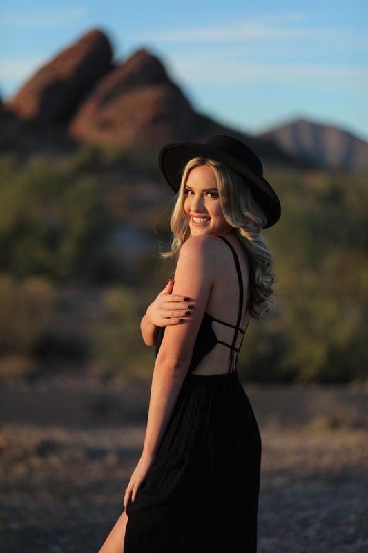Black Dress Desert Portraits, frame 2
